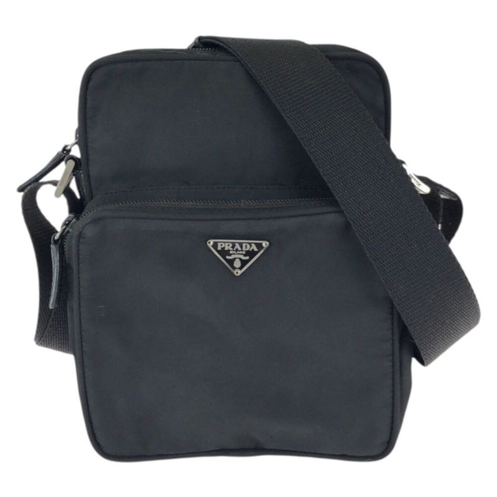 Prada Nylon Tessuto Triangle Logo Shoulder Bag